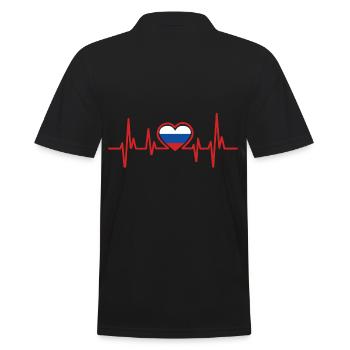 Russie - Polo Homme - noir - Dos - Kai (181cm)