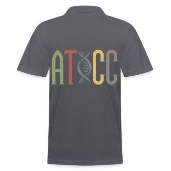 Aticc Genetics DNA String - Men's Polo Shirt - charcoal grey - Back - Nico (186cm)