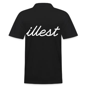 Illest - Männer Poloshirt - Schwarz - Hinten - Kai (181cm)