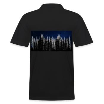 Nature sauvage Forêt Ciel étoilé Nature Nature Amoureux de la nature - Polo Homme - noir - Dos - Kai (181cm)