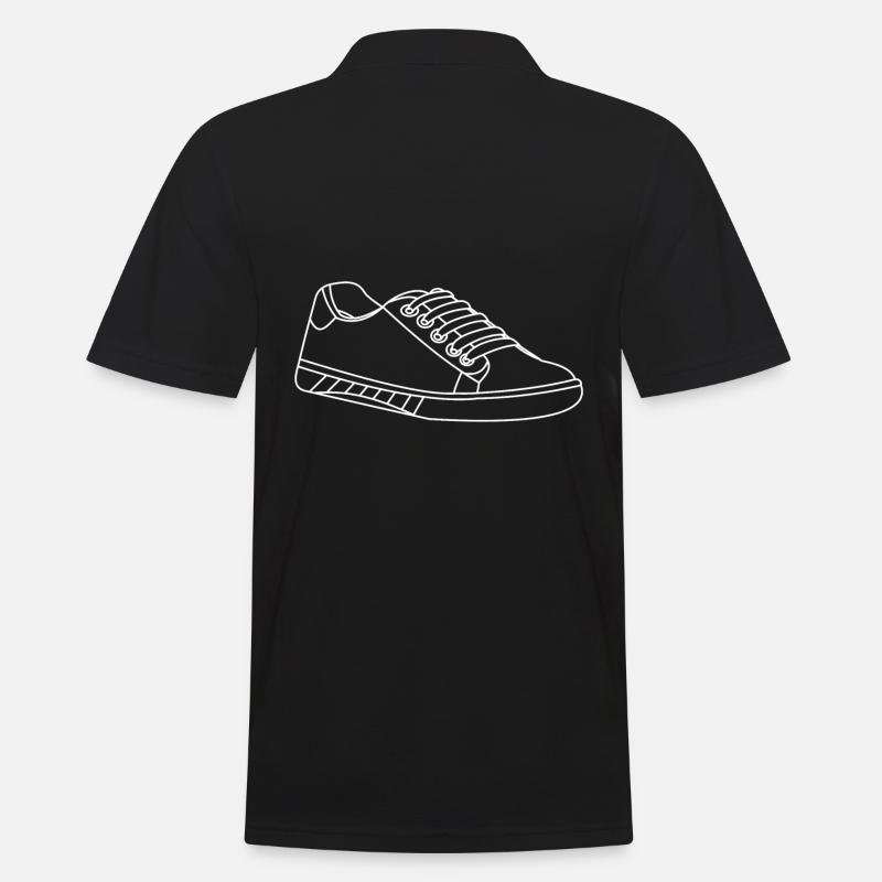 Sneaker Schuh Schuhe - Männer Poloshirt - Schwarz