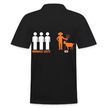 Ziege Ziegenbauer Bauernhof Landwirt Bauer Ziegen - Männer Poloshirt - Schwarz - Hinten - Kai (181cm)