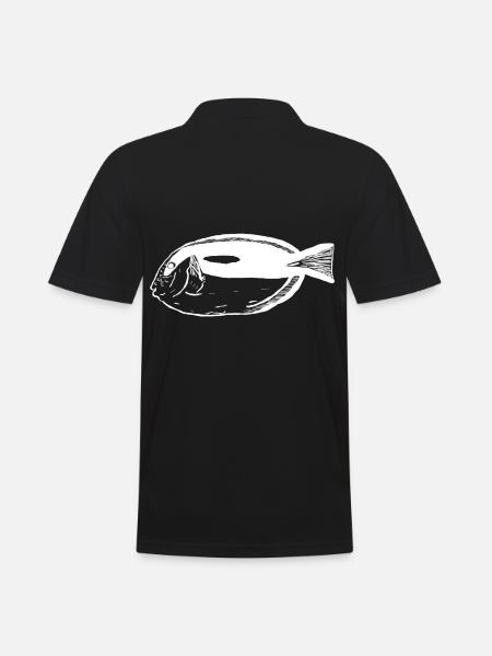 Pallets surgeonfish white - Men's Polo Shirt - black