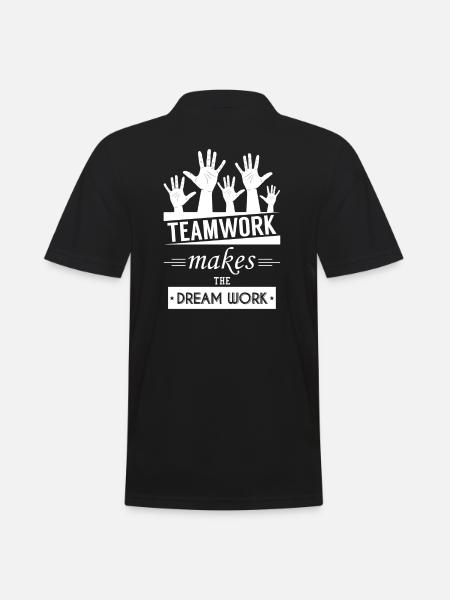 Teamwork - Men's Polo Shirt - black