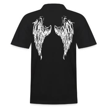 angelwings engelfluegel Engel Angel Devil 2reborn - Männer Poloshirt - Schwarz - Hinten - Kai (181cm)