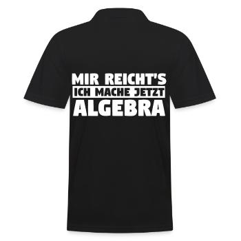 Mathematik Mathe Rechnen Algebra - Männer Poloshirt - Schwarz - Hinten - Kai (181cm)