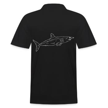 Requin - Polo Homme - noir - Dos - Kai (181cm)