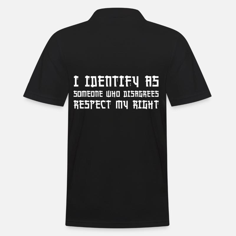 Identität Anders Dagegen - Männer Poloshirt - Schwarz