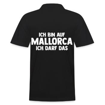 Party Urlaub Mallorca - Männer Poloshirt - Schwarz - Hinten - Kai (181cm)