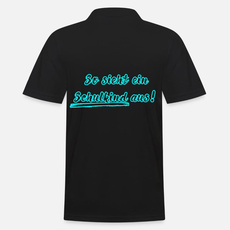 Schulkind - Männer Poloshirt - Schwarz