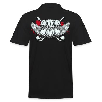 GOLF | Skull Golf Ball Golf Club Golfeur Cadeau - Polo Homme - noir - Dos - Kai (181cm)