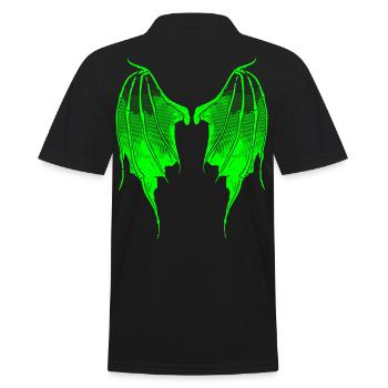 2reborn Devilwings Wings Devil Demon Wings vert - Polo Homme - noir - Dos - Kai (181cm)