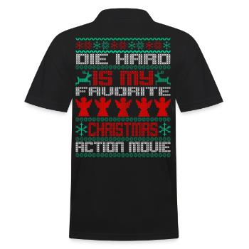 Ugly Christmas Die Hard est mon film Xmax préféré - Polo Homme - noir - Dos - Kai (181cm)
