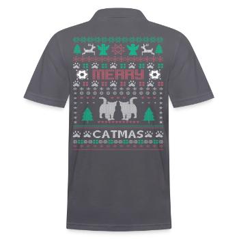Chat Noël - Polo Homme - charbon - Dos - Nico (186cm)