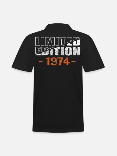Limited Edition 1974 - Männer Poloshirt - Schwarz