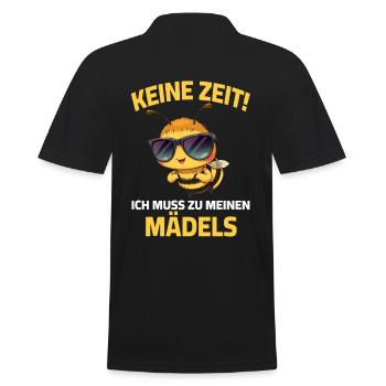 Apiculteur apiculteur - Pas le temps, je dois aller voir mes filles - Polo Homme - noir - Dos - Kai (181cm)