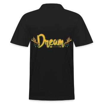 Dream Dreamcatcher Dream Catcher - Männer Poloshirt - Schwarz - Hinten - Kai (181cm)