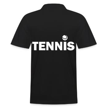 Tennis - Männer Poloshirt - Schwarz - Hinten - Kai (181cm)