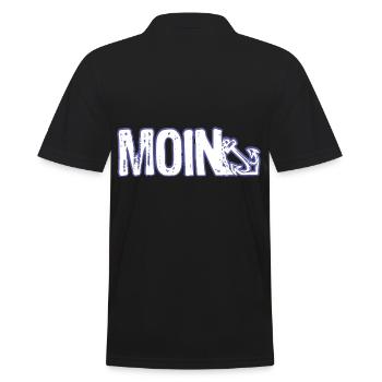 MOIN Nordisches Andenken Gruß Küste - Männer Poloshirt - Schwarz - Hinten - Kai (181cm)