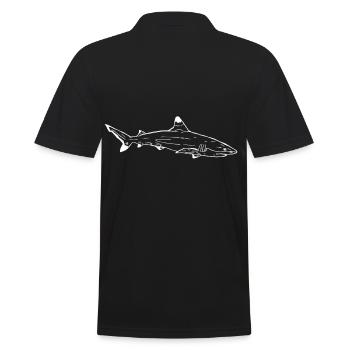 Requin - Polo Homme - noir - Dos - Kai (181cm)