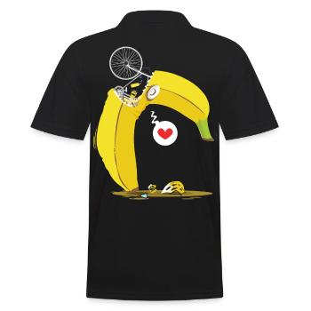 Vélo de route banane - Polo Homme - noir - Dos - Kai (181cm)