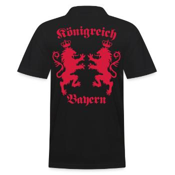 Königreich Bayern Löwen Königreich München c 1c - Männer Poloshirt - Schwarz - Hinten - Kai (181cm)