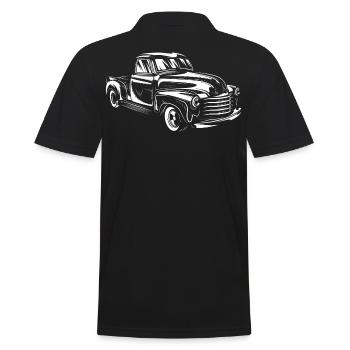 oldtimer 01 classic auto modellbau retro nitro öl - Männer Poloshirt - Schwarz - Hinten - Kai (181cm)