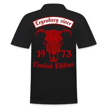 Légendaire depuis 1973 Édition Limitée - Polo Homme - noir - Dos - Kai (181cm)