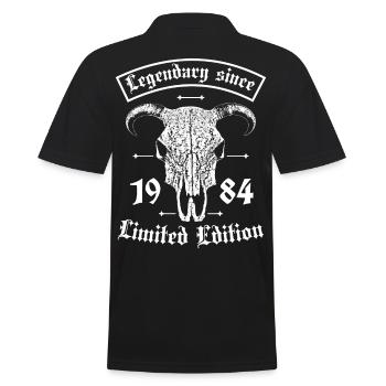 Légendaire depuis 1984 Édition Limitée - Polo Homme - noir - Dos - Kai (181cm)