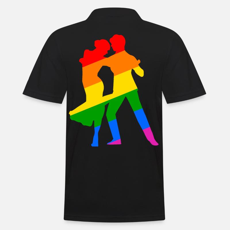 Tango LGBTQIA+ - Männer Poloshirt - Schwarz