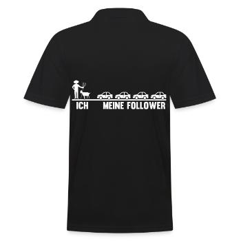 Ziege Ziegenbauer Bauernhof Landwirt Bauer Ziegen - Männer Poloshirt - Schwarz - Hinten - Kai (181cm)