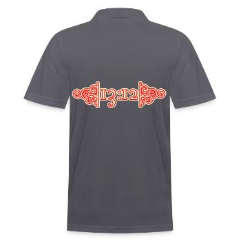 ACAB - Men's Polo Shirt - charcoal grey - Back - Nico (186cm)