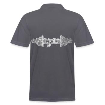 ACAB protest secret - Men's Polo Shirt - charcoal grey - Back - Nico (186cm)