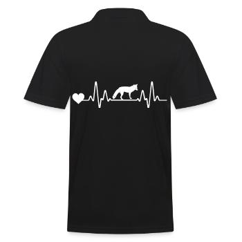 Renard des battements de cœur - Polo Homme - noir - Dos - Kai (181cm)