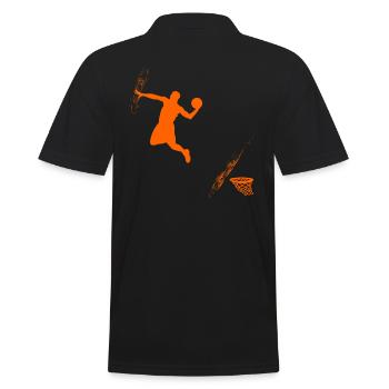 Dunk de super-héros, joueur de Basket - Polo Homme - noir - Dos - Kai (181cm)