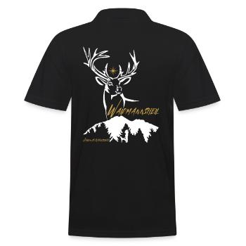 Hunter Gift Waidmannsheil-Jagen est la conservation de la nature - Polo Homme - noir - Dos - Kai (181cm)