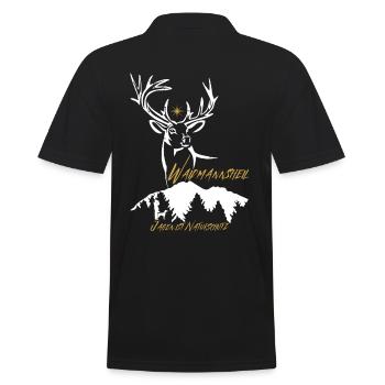 Hunter Gift Waidmannsheil-Jagen est la conservation de la nature - Polo Homme - noir - Dos - Kai (181cm)