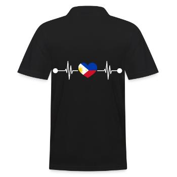 Heartbeat Philippine Philippines - Polo Homme - noir - Dos - Kai (181cm)