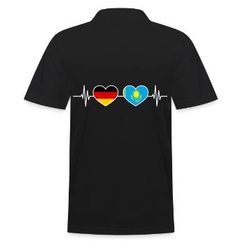 Heartbeat Allemagne Kazakhstan - Polo Homme - noir - Dos - Kai (181cm)