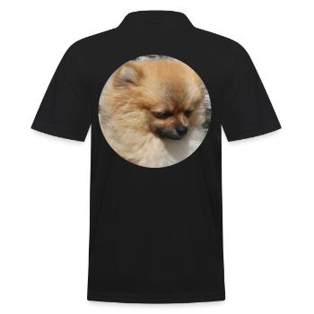 Chien mignon de race poméranien - Polo Homme - noir - Dos - Kai (181cm)