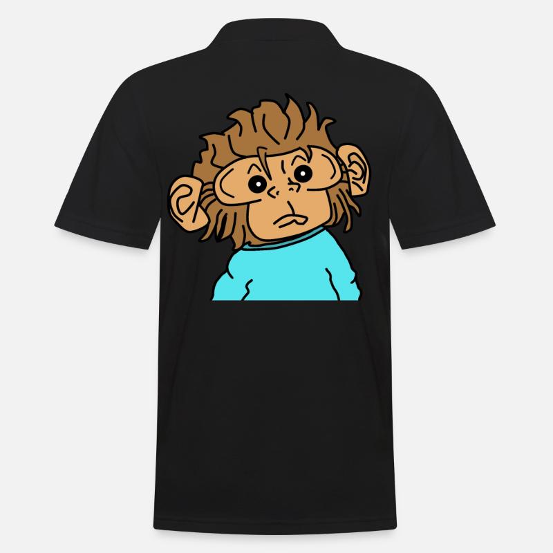 Affen Affe - Männer Poloshirt - Schwarz