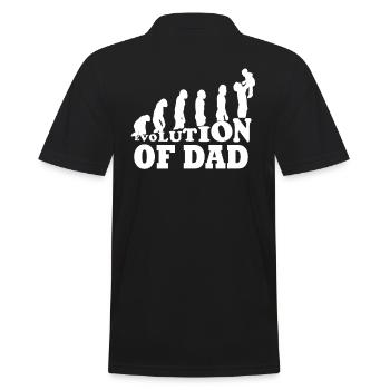 Father Dad gift for expectant dad dad - Men's Polo Shirt - black - Back - Kai (181cm)