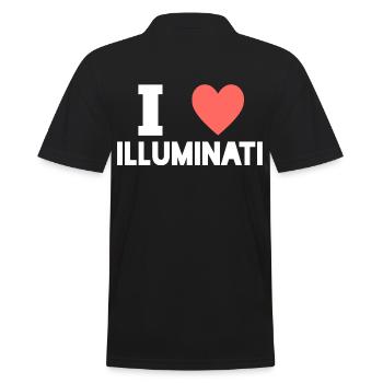 j'adore les illuminati - Polo Homme - noir - Dos - Kai (181cm)