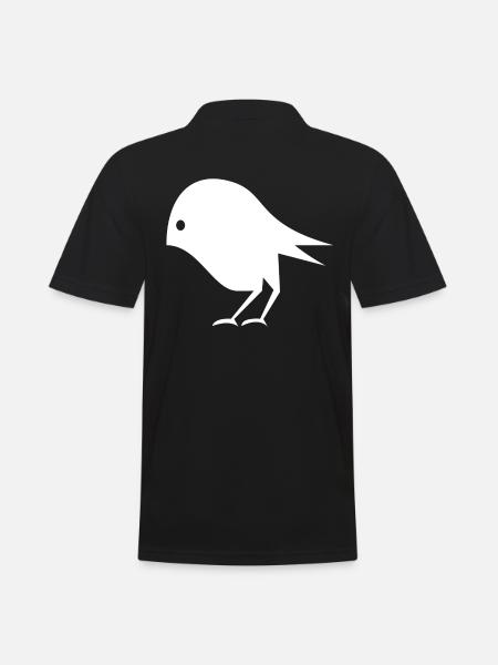 Bird Illustration - Men's Polo Shirt - black