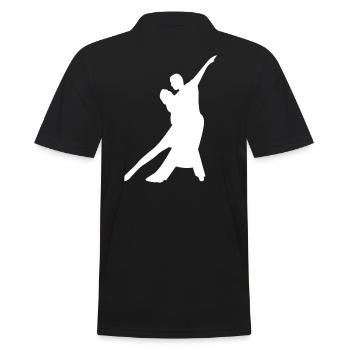 couple - Men's Polo Shirt - black - Back - Kai (181cm)