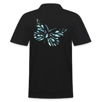 Papillon diamants - Polo Homme - noir - Dos - Kai (181cm)