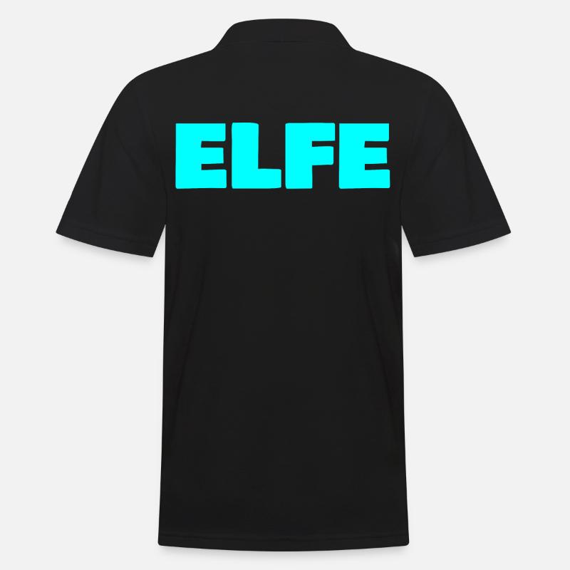 Elfe - Männer Poloshirt - Schwarz
