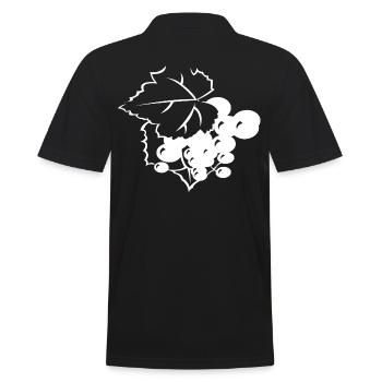 grapes - Men's Polo Shirt - black - Back - Kai (181cm)
