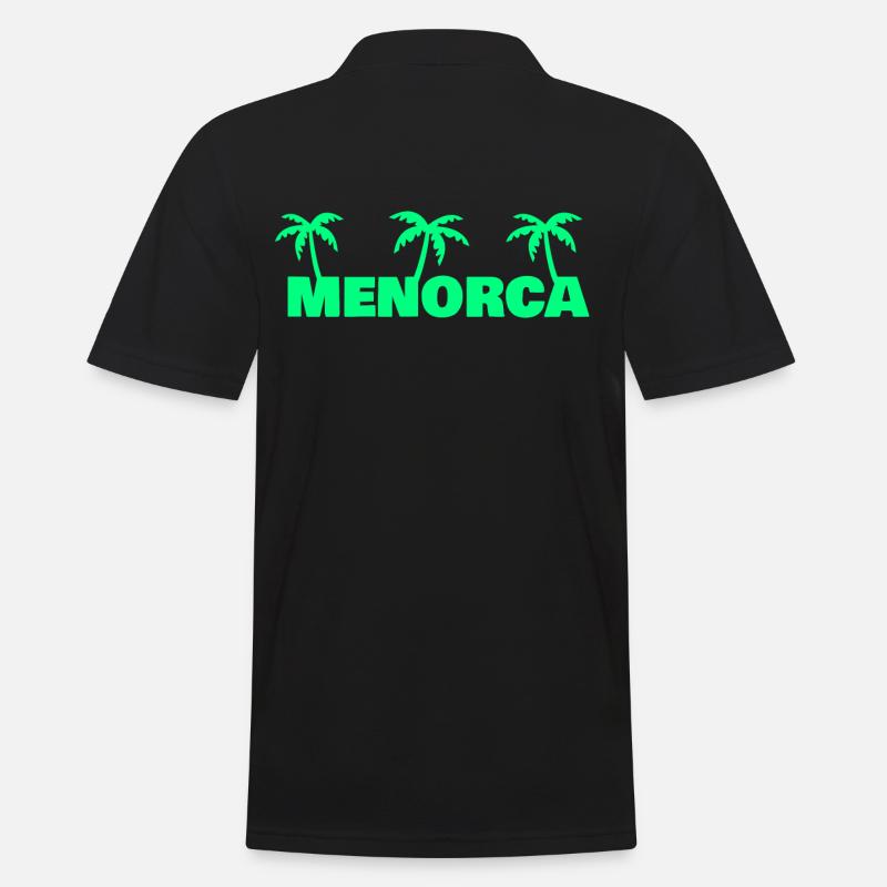 Menorca - Männer Poloshirt - Schwarz