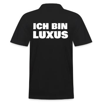 I am luxury - Men's Polo Shirt - black - Back - Kai (181cm)